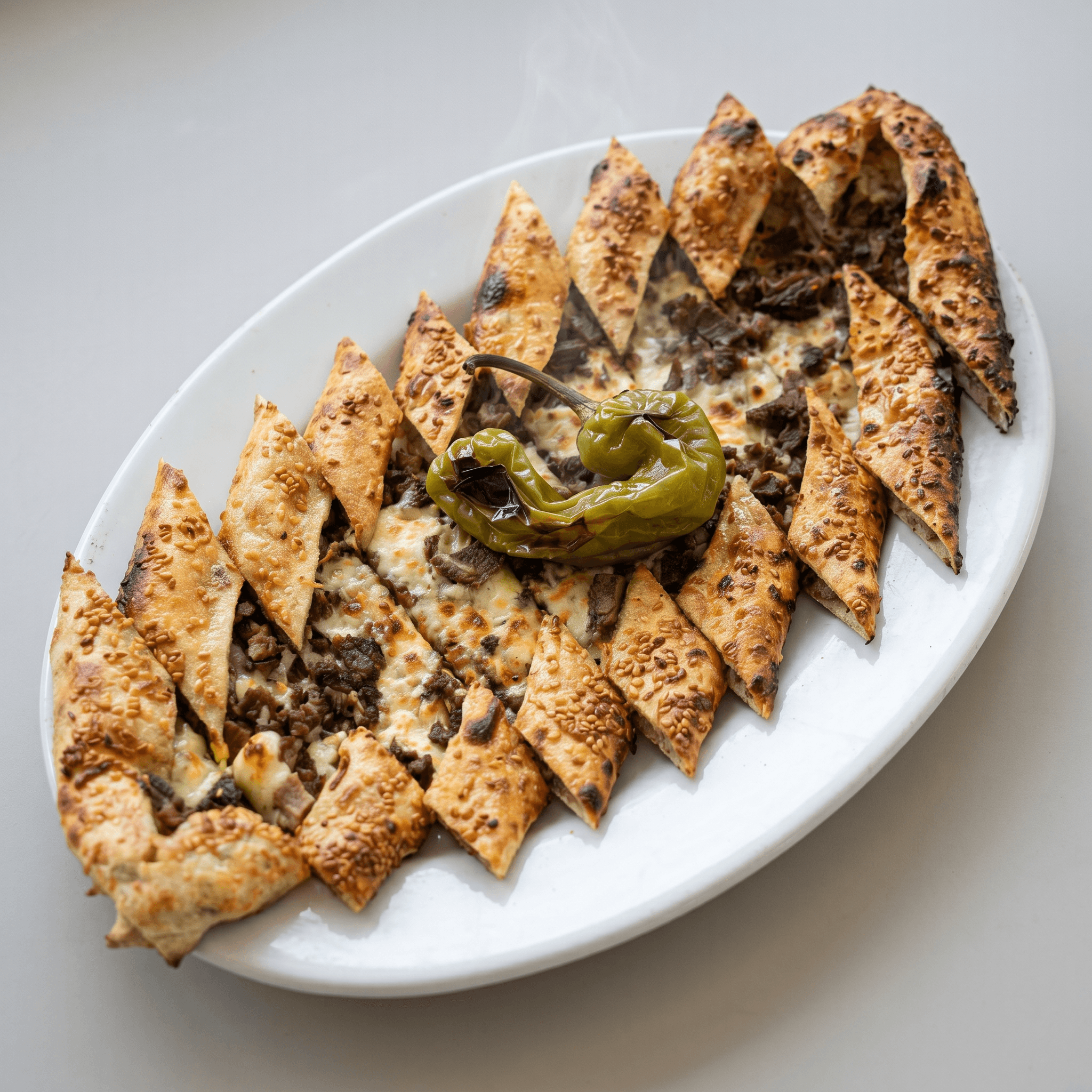 Kavurmalı Kaşarlı Pide